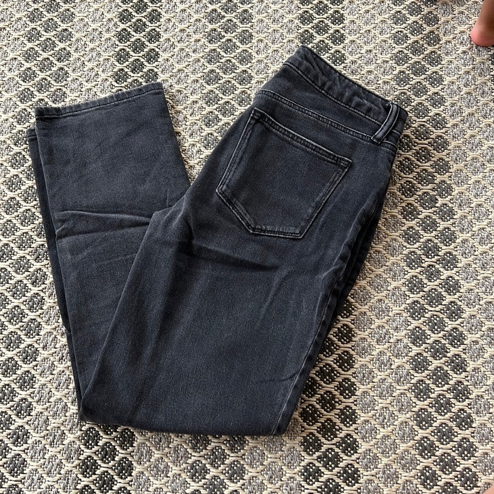 Midrise boot cut Black jeans with  stretch size 2